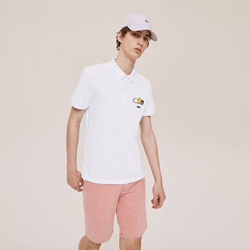 Áo Polo Lacoste Unisex Classic Fit Lacoste X Friends With You Màu Trắng Size XS-2