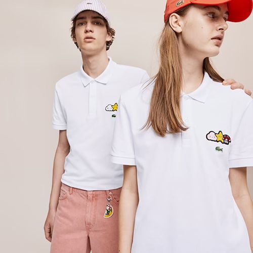 Áo Polo Lacoste Unisex Classic Fit Lacoste X Friends With You Màu Trắng Size XS-4