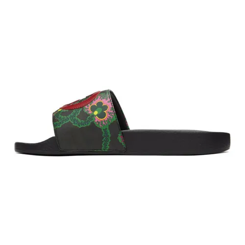 Dép Gucci Black Ken Scott Edition Print Slides Họa Tiết Nhiều Màu Size 42