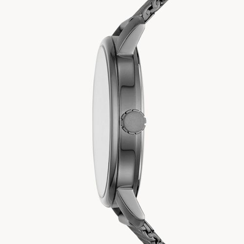 Đồng Hồ Fossil  Rhett Three-Hand Smoke Stainless Steel Watch BQ2370 Màu Đen Xám-1