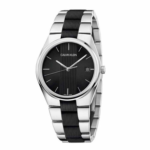 Đồng Hồ Nam Calvin Klein Contra Quartz Black Dial Men's Watch K9E211B1