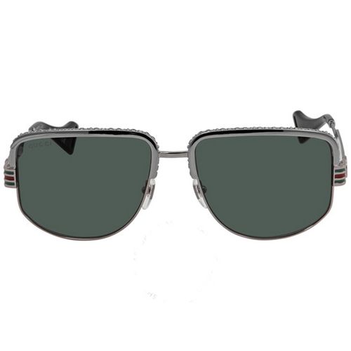 Kính Mát Gucci Green Aviator Men's Sunglasses GG0585S 002 59 Màu Xanh Green-2