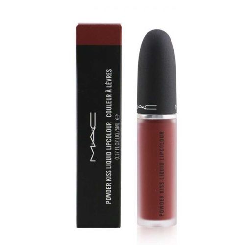Son Kem MAC Powder Kiss Liquid Lipcolour 977 Fashion Emergency Màu Đỏ Nâu-1