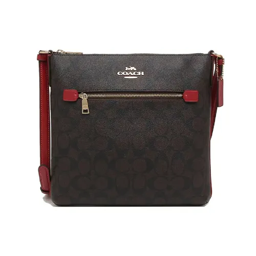 Túi Xách Coach Rowan Pile Bag Brown Red Màu Nâu Đỏ