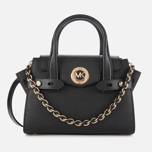 Túi Xách Michael Kors MK Women's Carmen XS Flap Messenger Bag Black Màu Đen