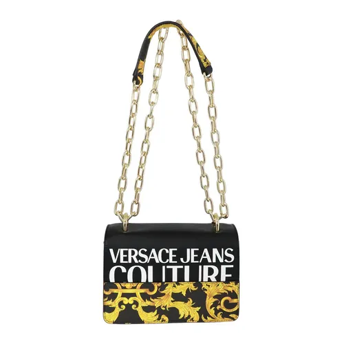 Túi Xách Versace Jeans Couture Shoulder Strap With Print Black Màu Đen Vàng - Túi xách - Vua Hàng Hiệu