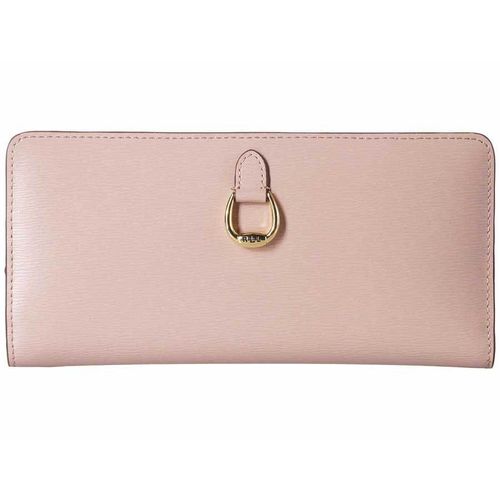 Ví Ralph Lauren Mellow Pink Snap Continental Wallet Bi-Fold Wallet Màu Hồng
