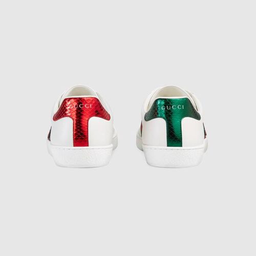 Giày Gucci Men's Ace Embroidered Sneaker Màu Trắng Size 6-4