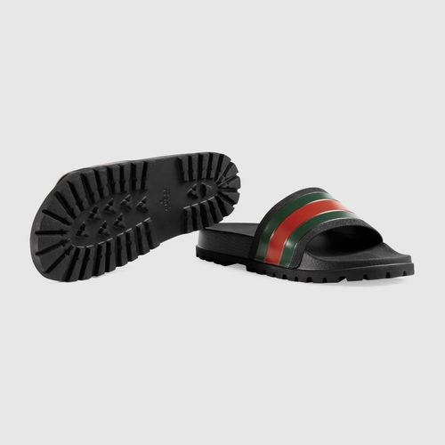 Dép Gucci Web Slide Sandal Màu Đen Size 40-2
