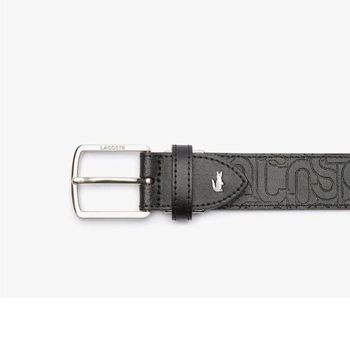 Thắt Lưng Lacoste Men's Embossed Leather Tongue Buckle REF RC4040 H99 Size 90-2