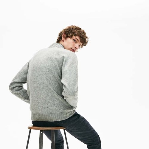 Áo Cardigan Lacoste Men's Hybrid Two-Ply Wool Blend Zip Sweatshirt Size XS-2