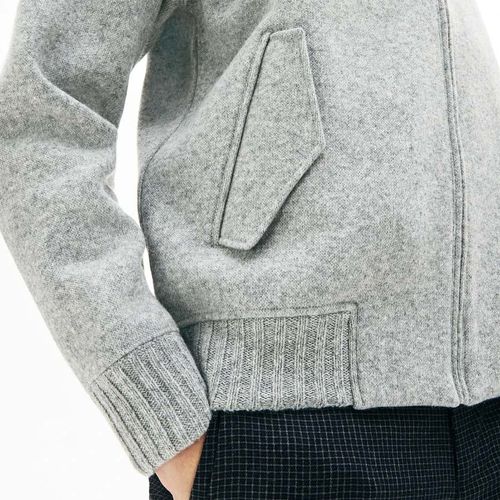 Áo Cardigan Lacoste Men's Hybrid Two-Ply Wool Blend Zip Sweatshirt Size XS-4