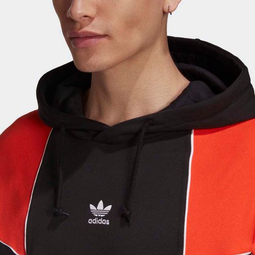 Áo Hooded Adidas Big Trefoil Abstract Hooded Sweatshirt GE0868 Màu Đen Size L-5