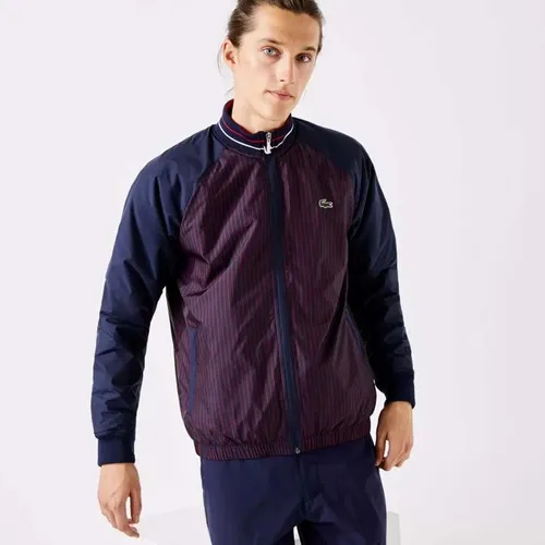 Áo Khoác Lacoste Men's Sport Water-Resistant Striped Zip Golf Jacket Size 52