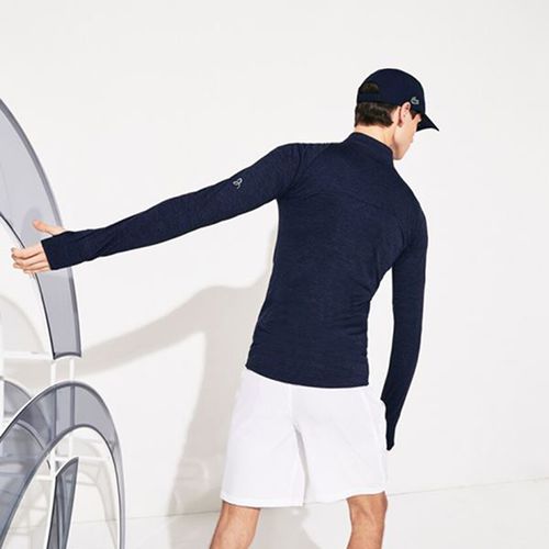 Áo Khoác Thể Thao Lacoste Sport Novak Djokovic Stretch Zippered Jacket Màu Xanh Than Size M-3