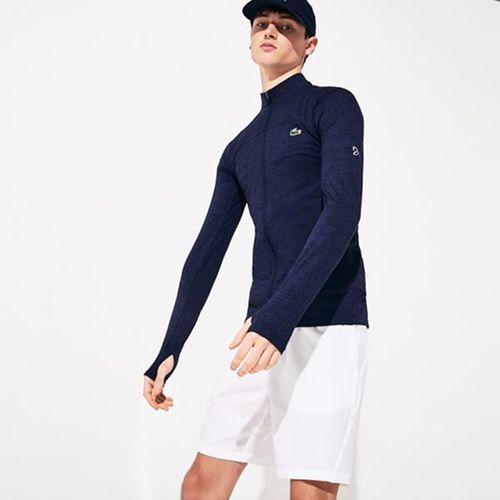 Áo Khoác Thể Thao Lacoste Sport Novak Djokovic Stretch Zippered Jacket Màu Xanh Than Size M-5