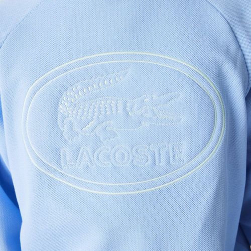 Áo Nỉ Lacoste Men’s Crew Neck Embroidered Piqué Fleece Sweatshirt Màu Xanh Blue Size M-4