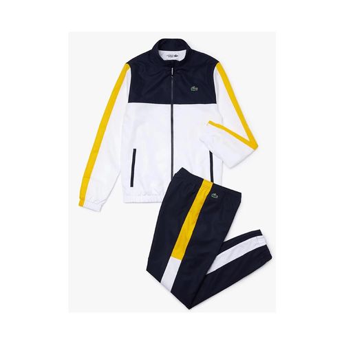 Bộ Quần Áo Gió Lacoste Tracksuit Colorblocked Navy With White And Yellow WH2104 Size XS-1