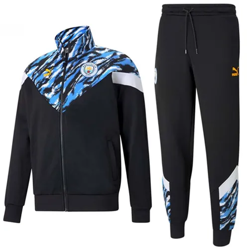 Bộ Thể Thao Puma Tuta Rappresentanza Iconic Fans Manchester City 2021 Màu Xanh Đen Size L