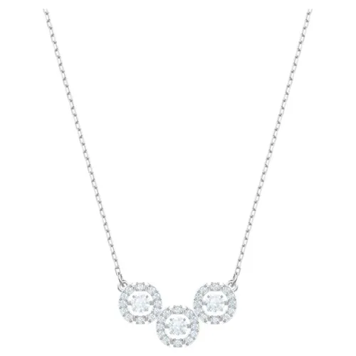 Dây Chuyền Swarovski Sparkling Dance Trilogy Necklace White, Rhodium Plated 5465275