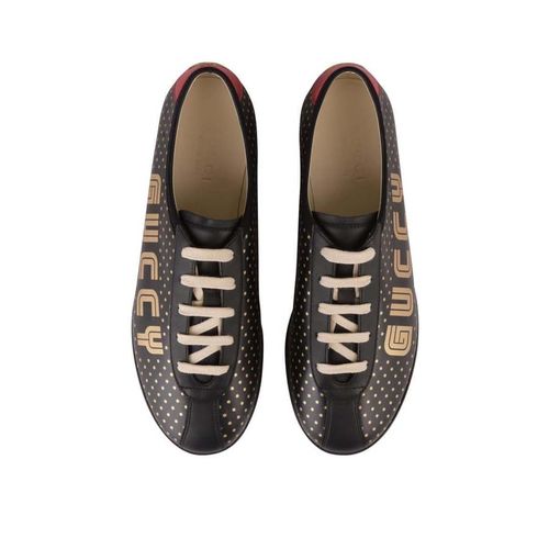 Giày Gucci Men's Guccy Falacer Sneaker Black Gold Stars Shoes Size 40.5-4