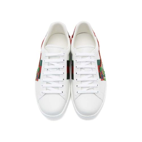 Giày Thể Thao Gucci White Dragon Ace Sneakers Màu Trắng Size 5-3