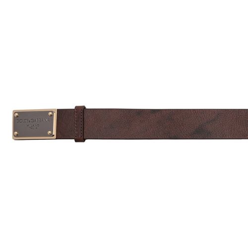 Thắt Lưng Dolce & Gabbana D&G Eos Calf Leather Belt With Logo Plaque BC4639 AX535 Size 85-1