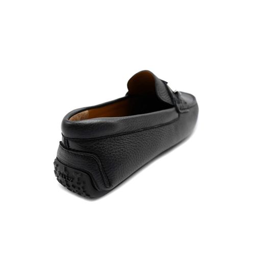Giày Lười Bally Picaro Men's Black Grained Deer Leather Loafers Màu Đen Size 42.5-3