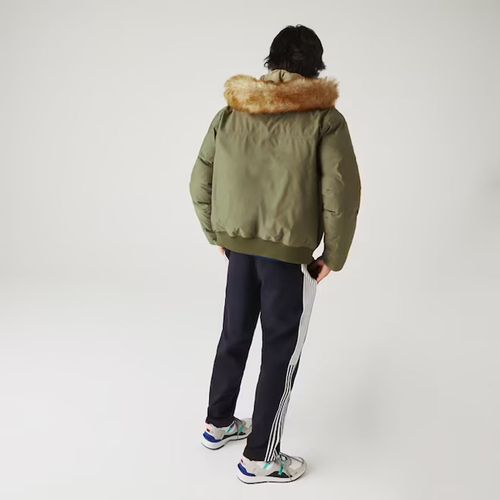 Áo Khoác Lacoste Men's Short Water-Resistant Quilted Hooded Parka Size 46-2