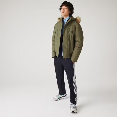 Áo Khoác Lacoste Men's Short Water-Resistant Quilted Hooded Parka Size 46-6