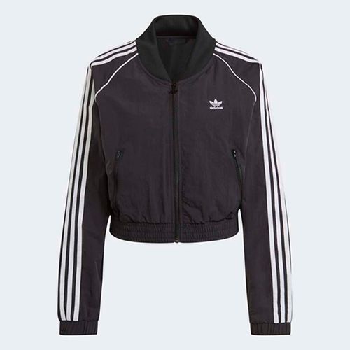 Áo Khoác Nữ Adidas Adicolor Classics Cropped Fashion Track Jacket GN2791 Màu Đen Size L-1
