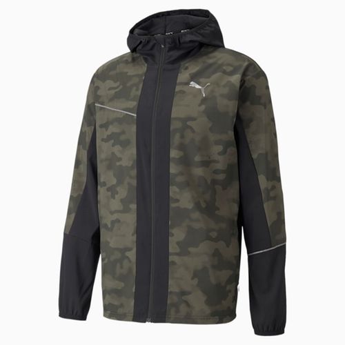 Áo Khoác Puma Graphic Hooded Men’s Running Jacket Màu Đen Xám Size L-1