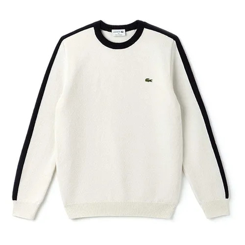 Áo Len Lacoste Contrast Striped Sweater Màu Trắng Size L - Thời trang - Vua Hàng Hiệu
