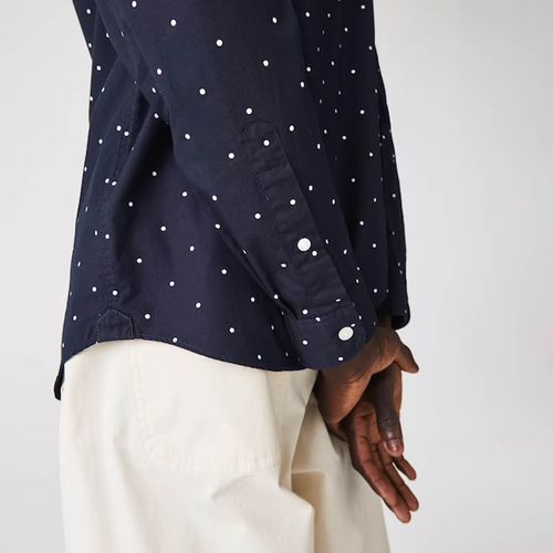 Áo Sơ Mi Lacoste Men’s Slim Fit Polka Dotted Cotton Poplin Shirt CH0949-51-525 Size 38-5