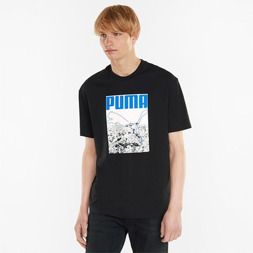 Áo Thun Puma T-Shirt SS Photoprint Màu Đen Size S-2