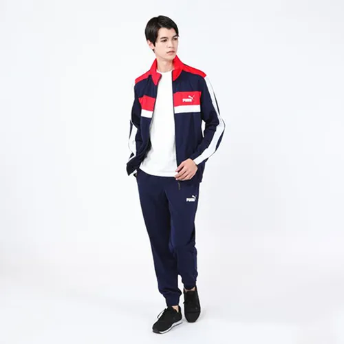 Bộ Thể Thao Puma Jersey Set CB Retro 588964-06 Màu Xanh Navy Phối Viền Trắng Đỏ Size L