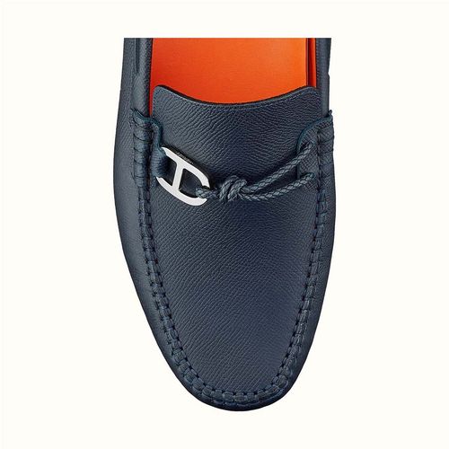 Giày Lười Hermès Alessandro Loafer Màu Xanh Navy Size 39-2