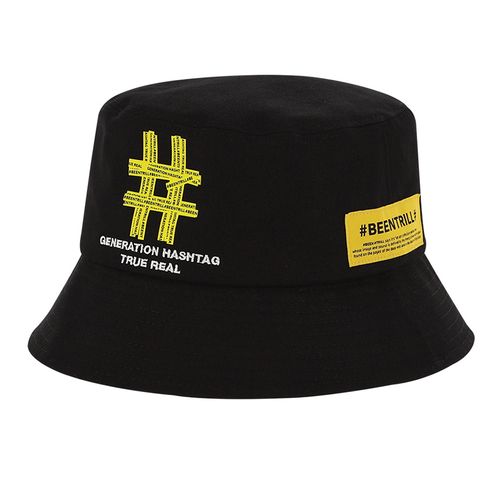 Mũ Beentrill Bucket Hashtag Màu Đen-4