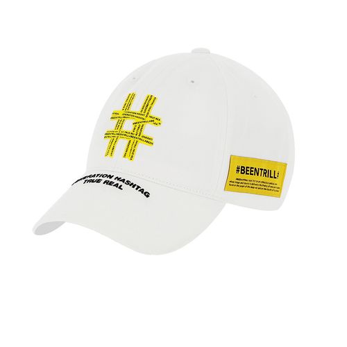 Mũ Beentrill Hashtag Ball Cap Màu Trắng-1