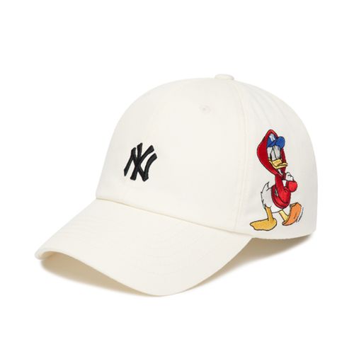 Mũ MLB x Disney Donald Duck Ball cap New York Yankees 3ACPD011N-50IVS Màu Trắng