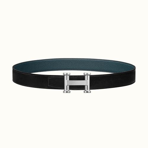 Thắt Lưng Hermès Agora Belt Buckle & Reversible Leather Strap 32 mm Màu Đen Size 80-1