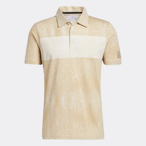 Thời trang Áo Golf - Áo Golf Tay Ngắn Polo Adidas Desert Print Adicross Màu Be Cho Nam - Vua Hàng Hiệu