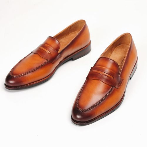 Giày Tây Be Classy Classic Loafers - LF02 Màu Nâu Vàng-3