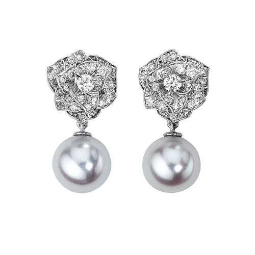 Khuyên Tai Piaget White Gold Diamond Earrings G38U0067 Vàng Trắng