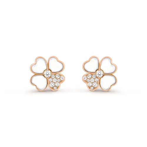 Khuyên Tai Jewery Luxury Flora Khảm Trai