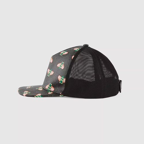 Mũ Gucci GG Supreme Bee Print Baseball Hat Màu Đen Size L-2