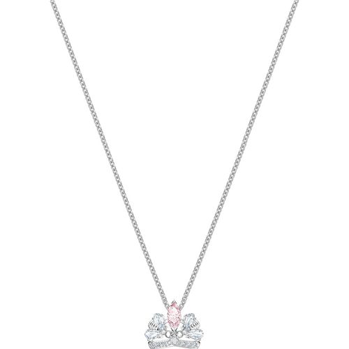 Set Dây Chuyền Khuyên Tai Swarovski Bee A Queen Necklace Pink, Rhodium Plated  5510989-2