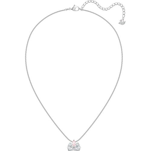 Set Dây Chuyền Khuyên Tai Swarovski Bee A Queen Necklace Pink, Rhodium Plated  5510989-1