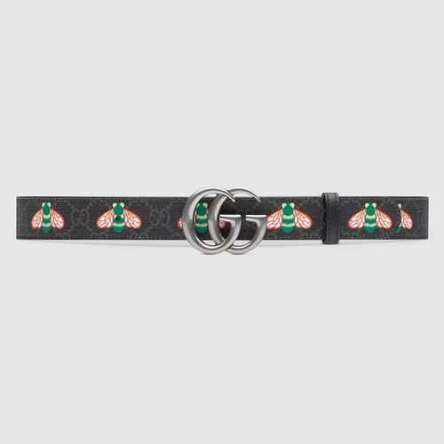 Thắt Lưng Gucci GG Marmont Thin Belt With Bees Size 90