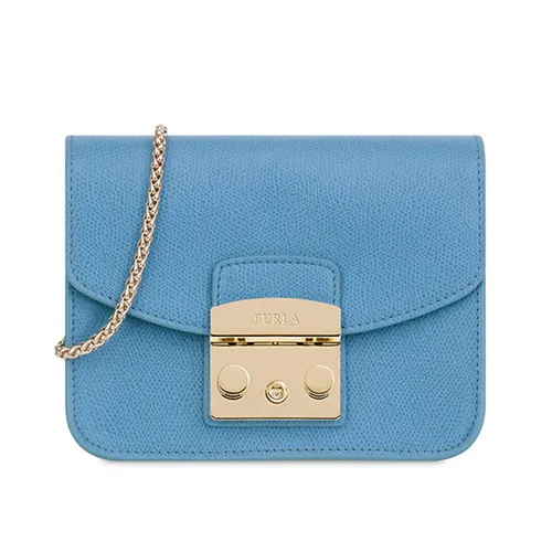 Túi Đeo Chéo Furla Metropolis Mini Crossbody Veronica E Màu Xanh Dương